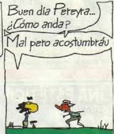 “Mal, pero acostumbráu”