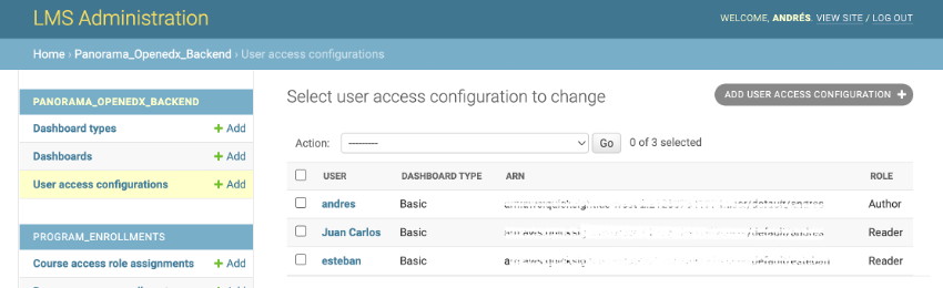 open edx platform admin panel in django