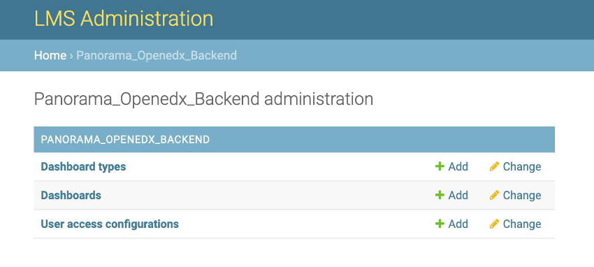 open edx platform admin panel in django